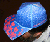 Blue fractle paper hat